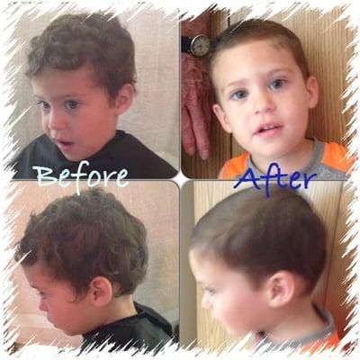 child hair cut by sam