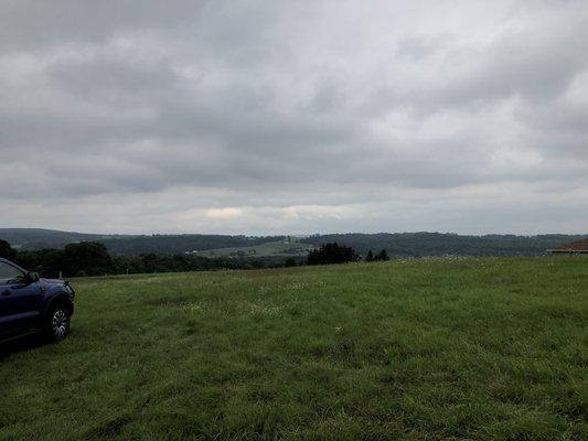 View across the fields.