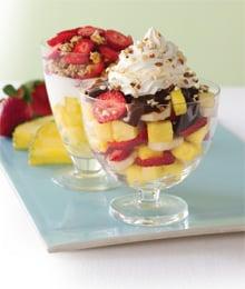 Delicious Fruit Sundaes and Yogurt Parfaits