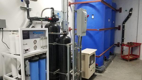 Custom 10K per day purified water system for large estate home in Bel air, California.