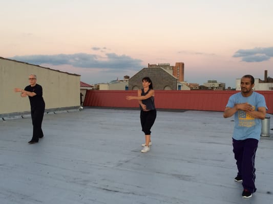 Rooftop tai chi Bushwick