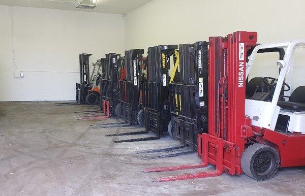 Quality forklifts ready to get to work!