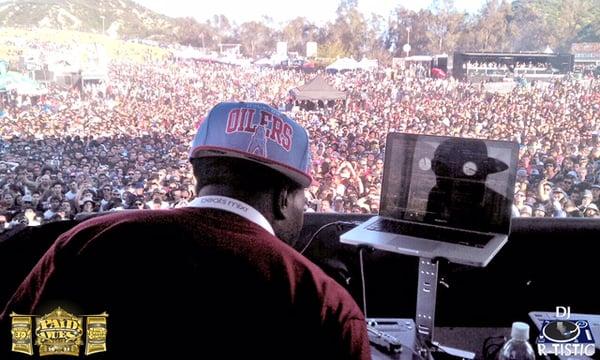 Stage DJ for the Paid Dues Festival