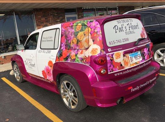 So Dear to Pat's Heart Floral delivery vehicle