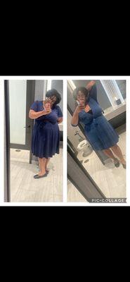 Aug vs Oct (work dresses)