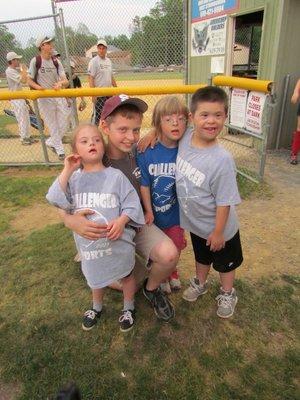 Assistant Coach Noah with young athletes