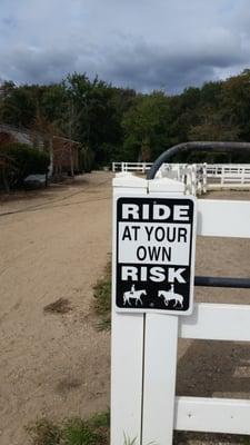 This is life, ride at your own risk!