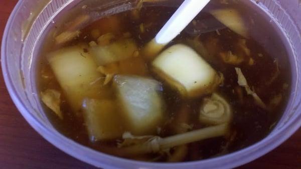 hot and sour soup---with big onion chunks!!!