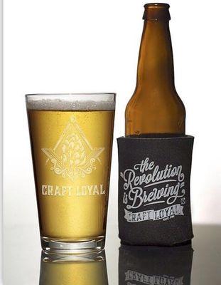 Customized Koozie & Pint Glass!