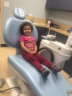 My Elizabeth happy at her appointment