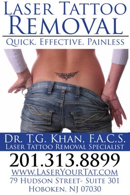 Offer THE best in Laser Tattoo Removal Services!