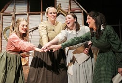 Theatrical shows such as  "Little Women" are a popular way to relive history.