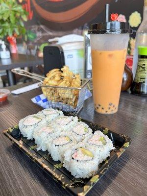 California Roll with French Fries   Kid's