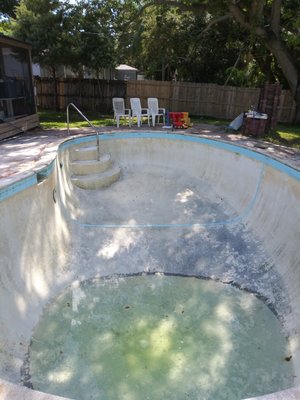 finish power wash job... #greenCatcher Pool Service