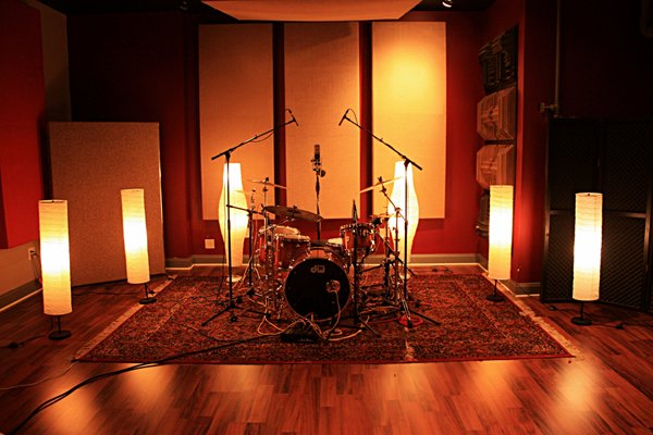 Live room with DW drum set