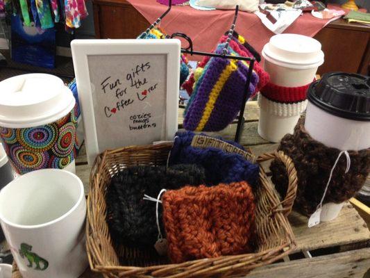 Mugs, cozies, and more for the coffee lover on your list!