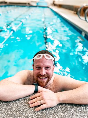 Ryan swimming laps!