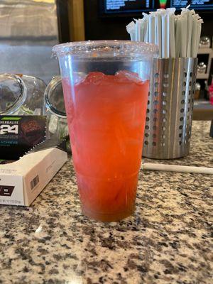 Tropical Mango Turbo Tea with Watermelon  is fire ! Try it! You won't regret it!