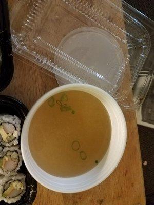 I liked the miso soup