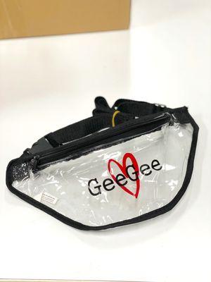 Clear PVC fanny pack for Gee Gee - Our client wanted an alternative to a tote to be given out at the MAGIC tradeshow.