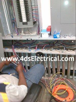 Our Electrician at Work - Electrical Upgrade.