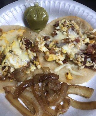 Breakfast tacos. Yum!