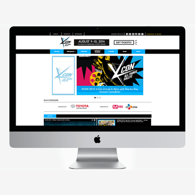 Responsive Website for KCON USA. Design by Oniracom.