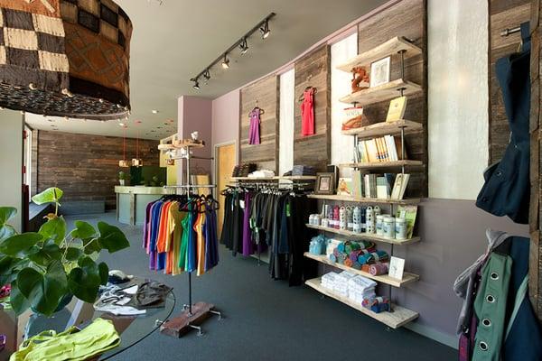 Our boutique carries the highest quality yoga wear, mats, accessories, books and more.