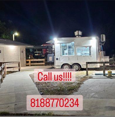 Food Trailer and our phone number.