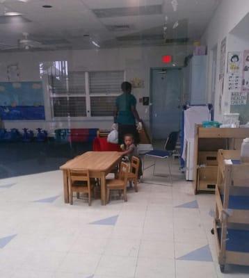 My son at daycare....