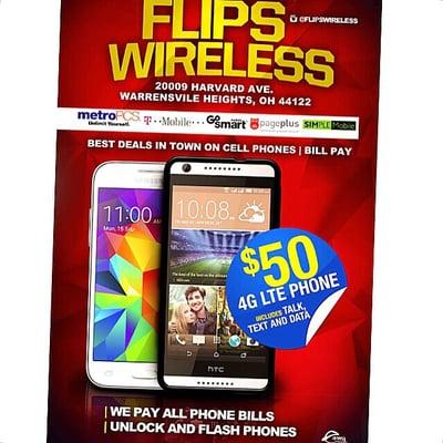 No contacts 50 dollar 4glte phone out the door includes unl talk text and data!!!!