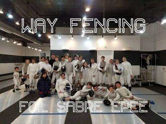 Offering all three weapon forms: foil, sabre and epee fencing