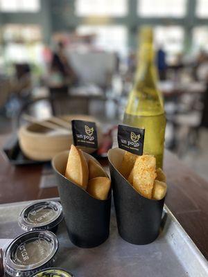 Mini Beef Empanadas & Yuca Frita (Fried Yucca)