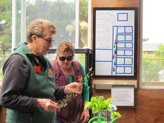 Class at Yachats community garden