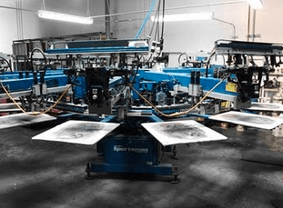 High Speed Automated Printing Presses capable of 800 prints per hour each