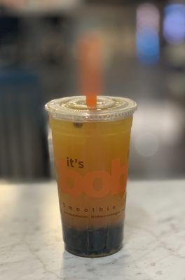 peach lychee fruit tea at 50% sweetness is perfect