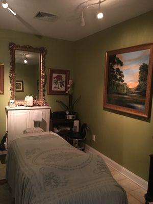 Massage or facial room