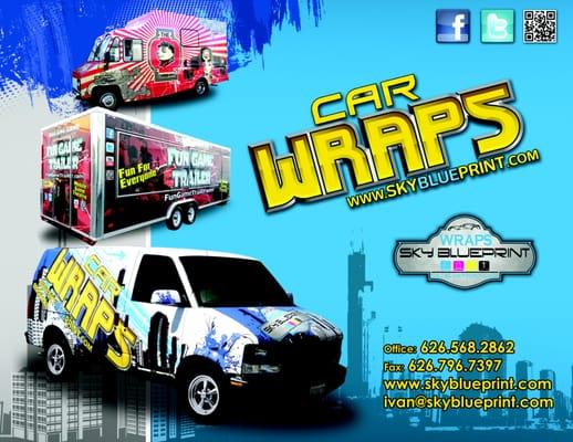 Custom partial and full car wraps! Design, production & installation services available!