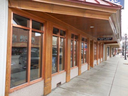 Street View of the front of our office. We used copper accents since Marcus Daly was a copper king in Montana.