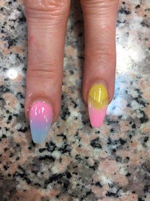 Ombre nail