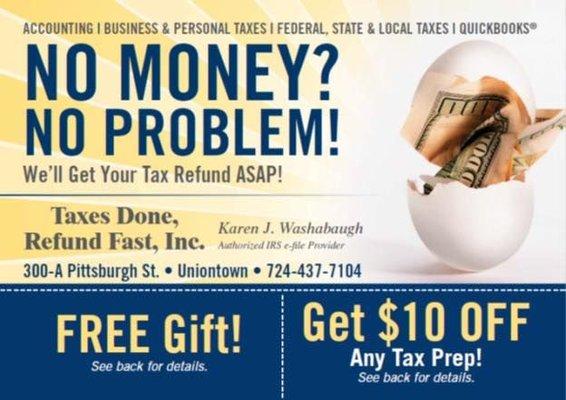 Taxes Done Refund Fast