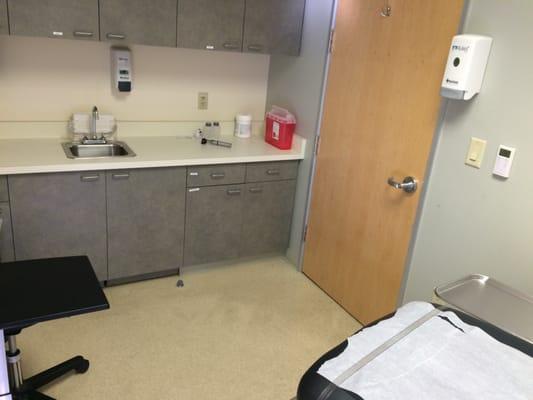 Clean examination rooms