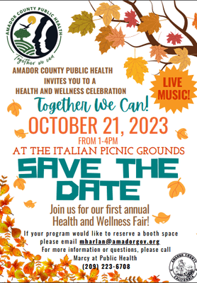 Amador County Public Health - 1st Annual Health and Wellness Fair