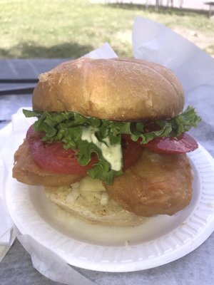 Fini's filet of fish sandwich. Now that's a fish sandwich!