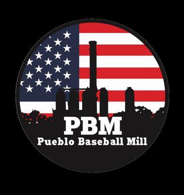 The official logo of the Pueblo Baseball Mill