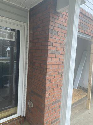 Some of our brick repairs