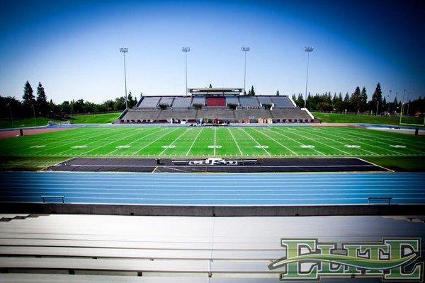 Sod replacement at Veterans Memorial Stadium