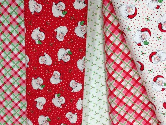 New retro holiday fabrics from Moda.