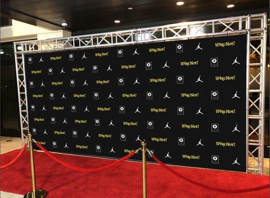 truss frame step and repeat