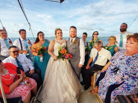 The Weddinh Party at sea